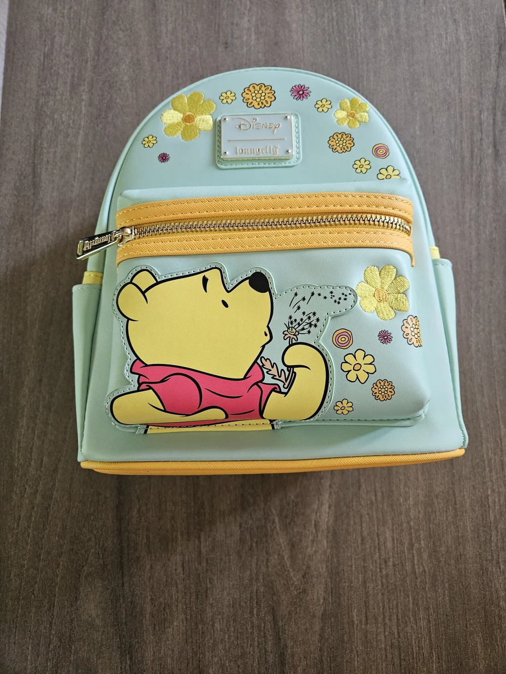 Loungefly Winnie the Pooh Mint & Yellow Loungefly Backpack-NWT